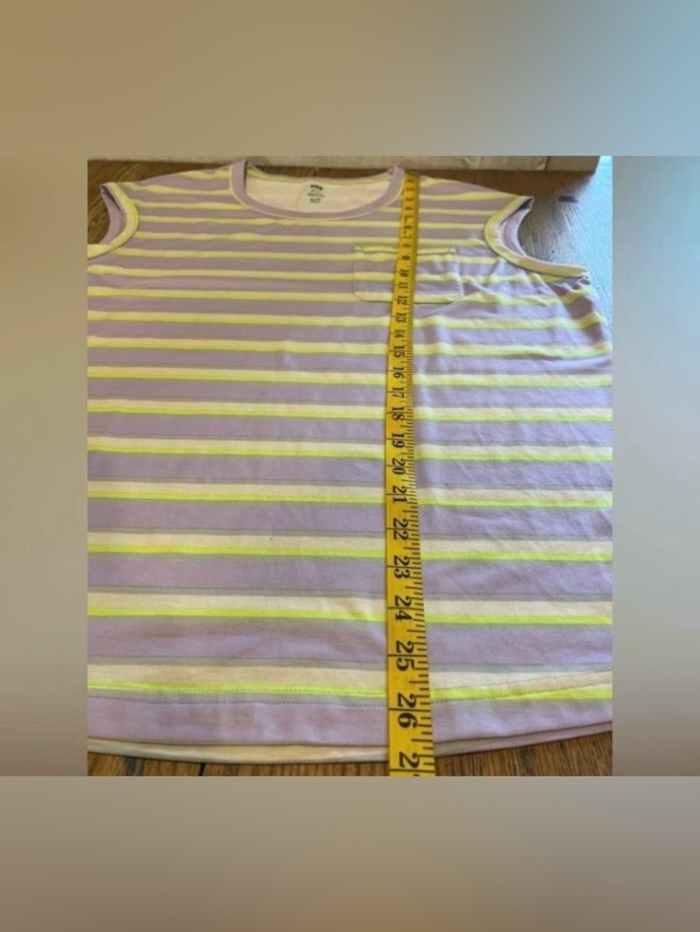 HELLY HANSEN Striped Sleeveless Top XL Purple Green - Picture 6 of 6